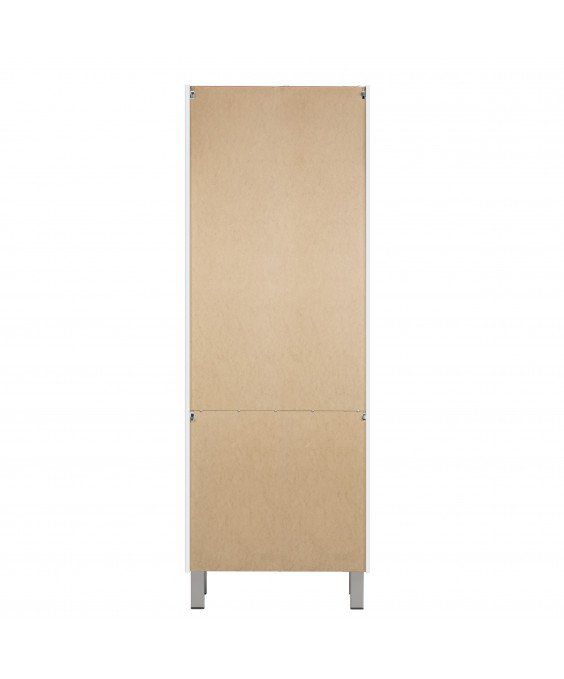 Пенал Палермо П-66-к напольный белый двойной