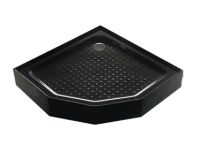 Душовий піддон акрил 90x90 ASIGNATURA Perissa, чорний