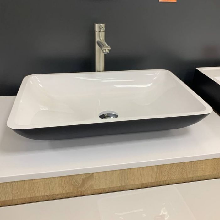 Умивальник Lower Black\White glossy