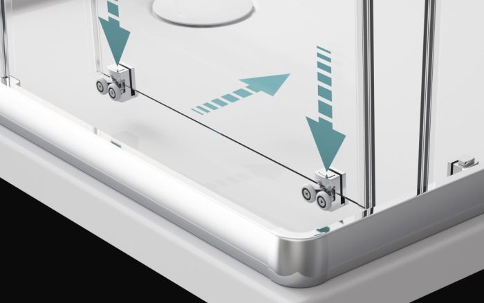 Душевая кабина Radaway Premium Plus Chrome E 100x80x170 прозрачное стекло