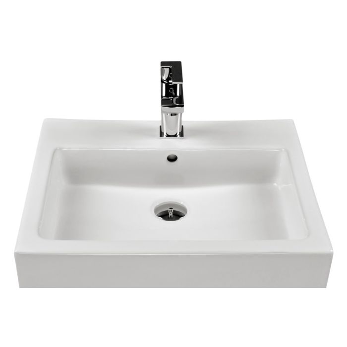 Умивальник Kolo TWINS 60см прямокутний, з отвором та переливом
