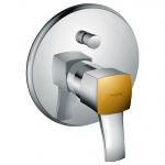 METROPOL Classic змішувач для ванни одноважільний, прихований монтаж, хром/золото