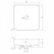 Умивальник Volle 40*40*12,5см накладний кам'яний Solid surface