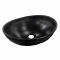 Умывальник овальный Volle 40,5*33*14см накладной, матовый черный