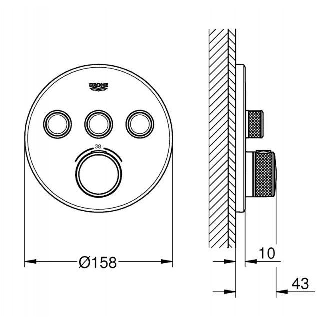 Змішувач Grohtherm SmartControl (29121000), Grohe