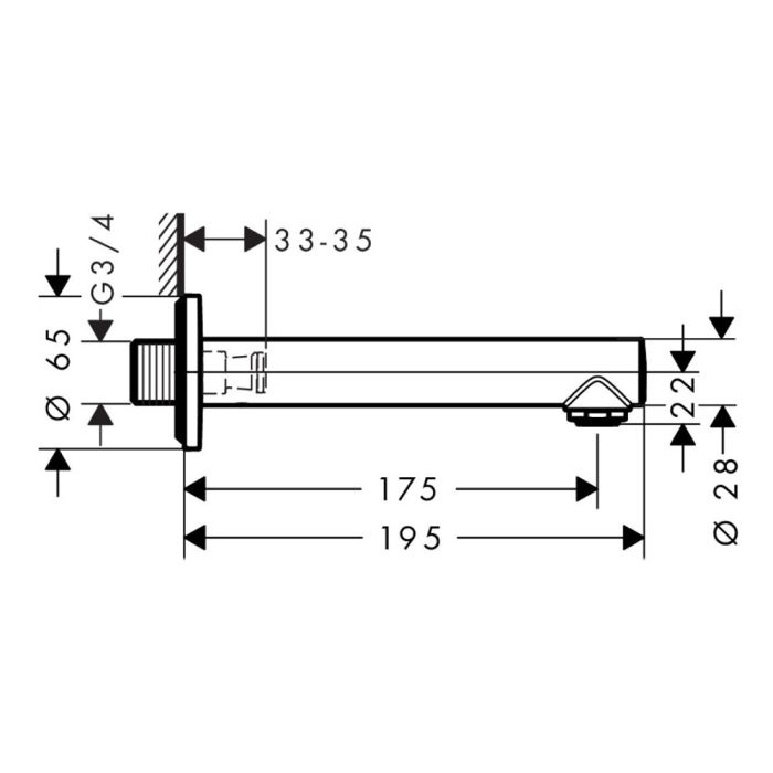 TALIS S вилив на ванну