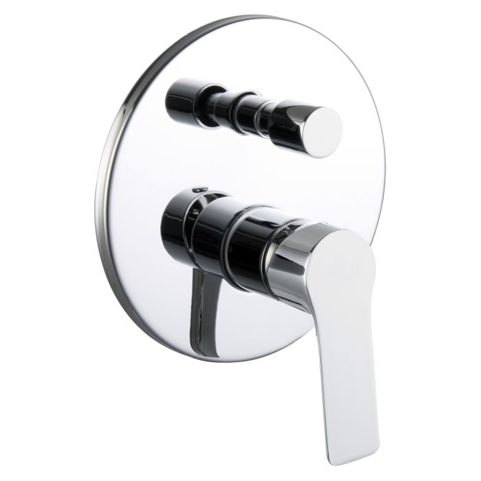 KUCERA смеситель скрытого монтажа (2 функции), круглая накладка, хром