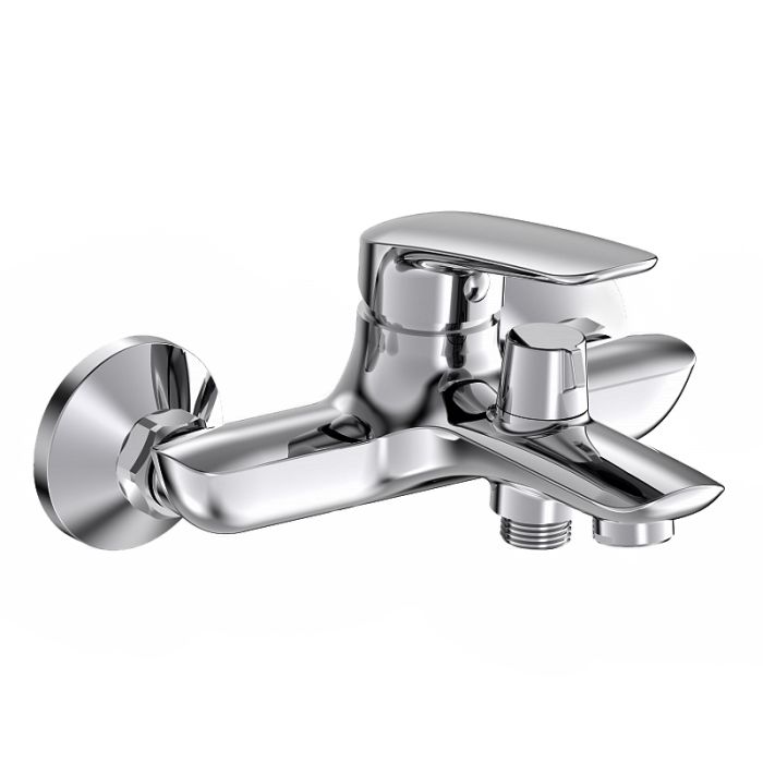 PRAHA new змішувач для ванни, «прапорець» перемикання, хром, 35 мм