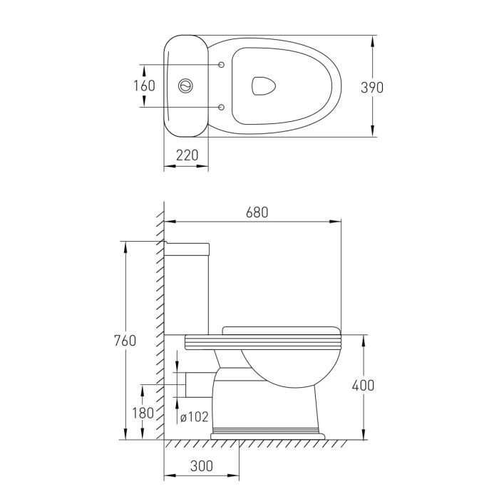 Унитаз-компакт напольный Volle BARCO, сиденье slow-closing