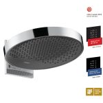 Верхній душ Hansgrohe RAINFINITY 360 1jet з настінним з'єднувачем, хром
