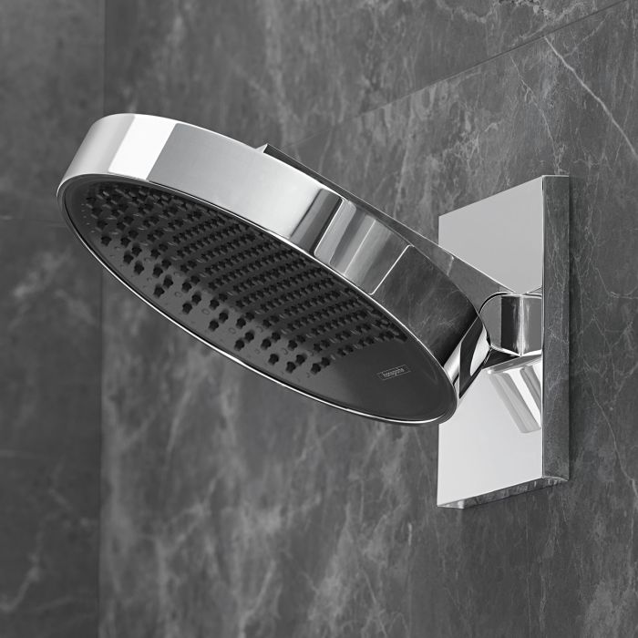 Верхній душ Hansgrohe RAINFINITY 360 1jet з настінним з'єднувачем, хром
