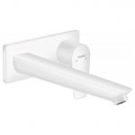 TALIS E змішувач для раковини, настінний, білий мат