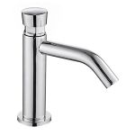 PUSH кран для холодної води, натискний, хром