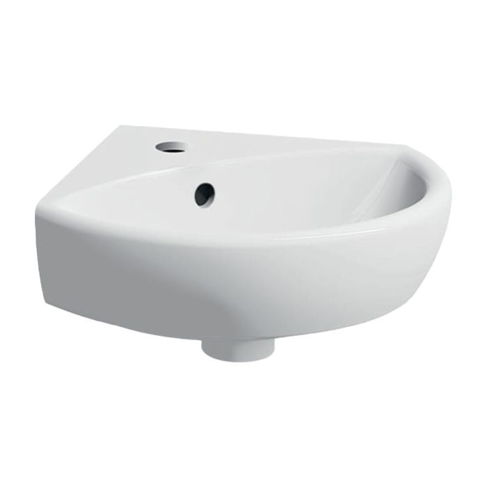Умывальник Geberit SELNOVA 41,4*16,4*41,2см, угловой, с отверстием под смеситель и переливом