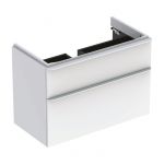 Тумба Geberit SMYLE Square 88,4*61,7*47см, под умывальник, с 2-мя ящичками, белый глянец