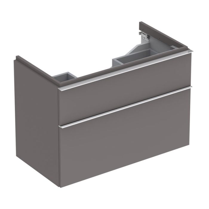 Тумба под умывальник Geberit ICON 89*62*47,7см, платина глянец, лак