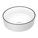 Умывальник накладной Imprerse BLACK EDGE 41,5*41,5*13,5 круглый