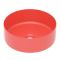 Умывальник накладной 35,8*35,8*13,7 круглый, красный матовый