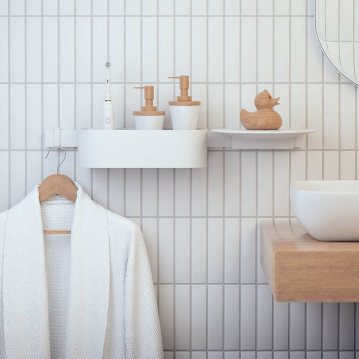 Штанга для душу Hansgrohe WALLSTORIS 50см, білий мат