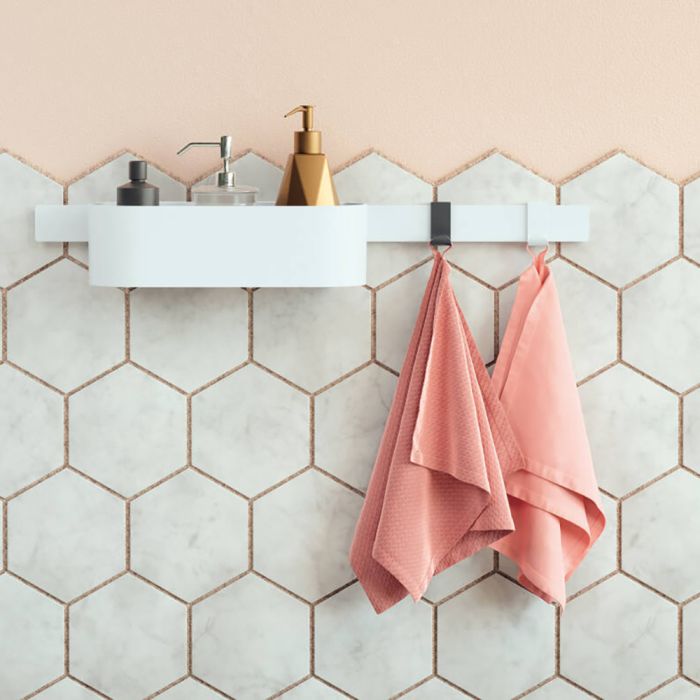 Корзина для хранения Hansgrohe WALLSTORIS 25*7см, белый матовый