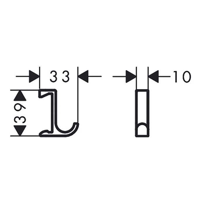 Гачки для рушників Hansgrohe WALLSTORIS вузькі, білий мат