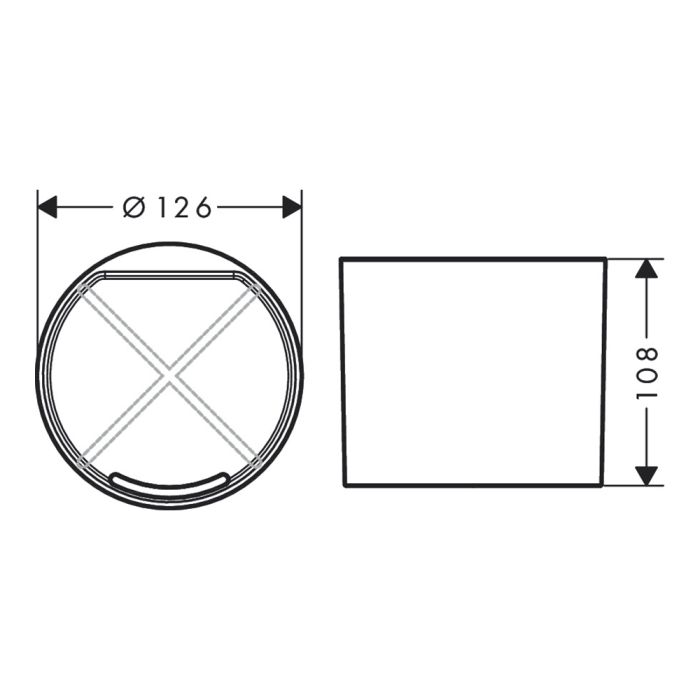 Стакан для зубних щіток Hansgrohe WALLSTORIS, чорний мат