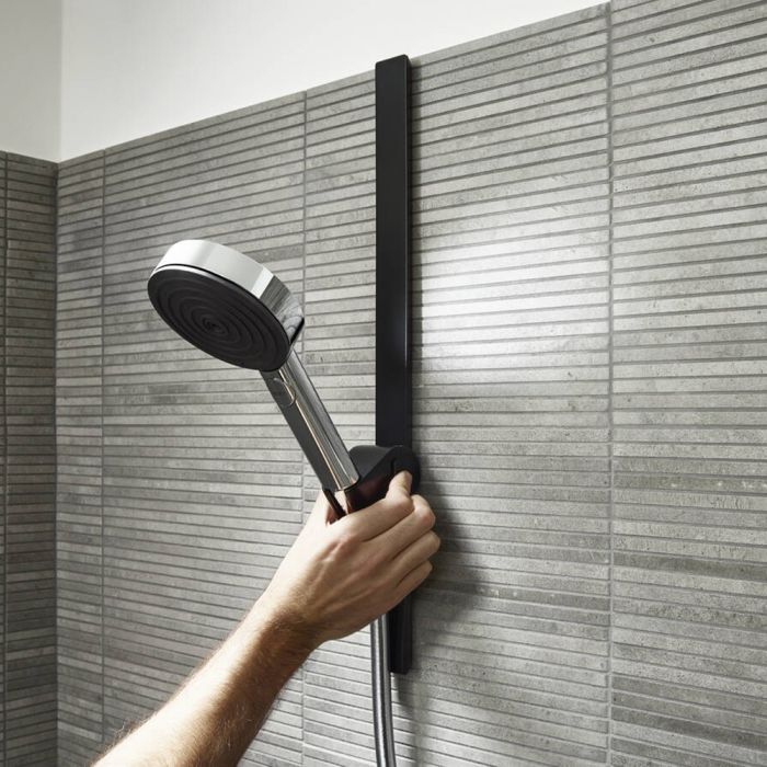 Держатель лейки Hansgrohe WALLSTORIS, черный  матовый