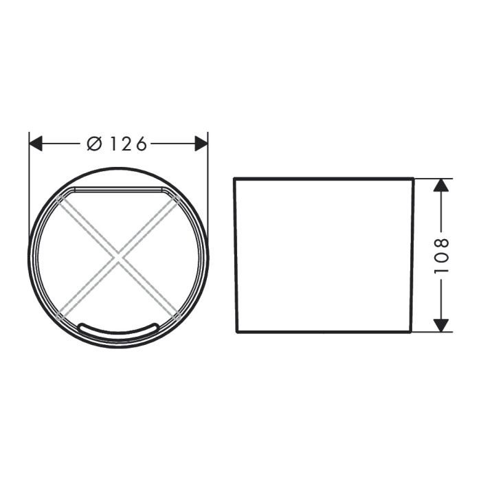 Набір аксесуарів Hansgrohe WALLSTORIS 4в1, чорний мат