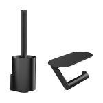 Набір аксесуарів 2в1 Hansgrohe WALLSTORIS, чорний мат