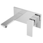 Змішувач для умивальника настінний Volle LEON, хром