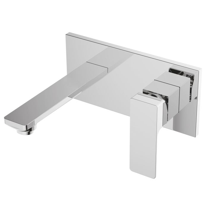 Змішувач для умивальника настінний Volle LEON, хром