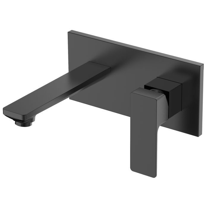 Смеситель для умывальника настенный Volle Leon, de la noche, черный