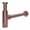Сифон для умывальника Volle с цилиндрической колбой, латунь, 1 1/4", патрубок Ø32 мм, cepillado bronce