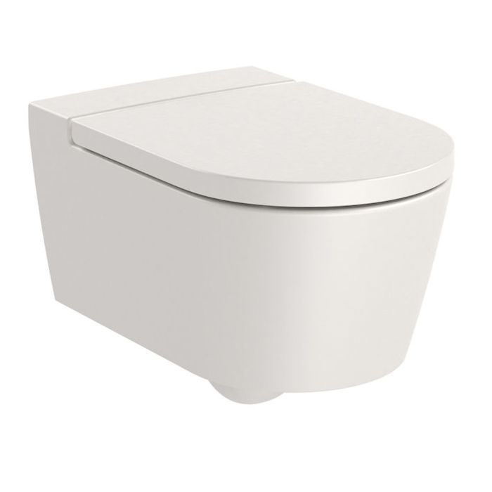 Унитаз подвесной Roca INSPIRA ROUND Rimless, без сидения, бежевый