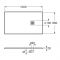 Душевой поддон 120*80 Roca TERRAN из искусственного камня, с трапом и сифоном