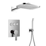 Душова система Imprese SMART CLICK прихованого монтажу, змішувач 2 функції, форма Q, хром