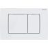 Клавіша змиву DELTA30, пластик, білий глянець