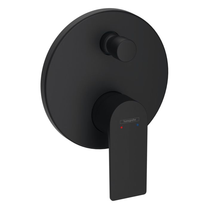 Змішувач для ванни Hansgrohe REBRIS E прихованого монтажу, чорний