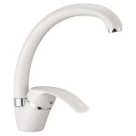 Змішувач для кухні одноважільний RJ BARON, білий, 40 мм