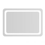 Зеркало подвесное LUNA TANGA 100*70см, с подсветкой по контуру, с кнопочным выключателем