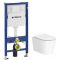 Набор инсталляционный: JESS Rimless подвесной унитаз, сиденье Slim slow-closing, Geberit DUOFIX Basic инсталляция, без клавиши