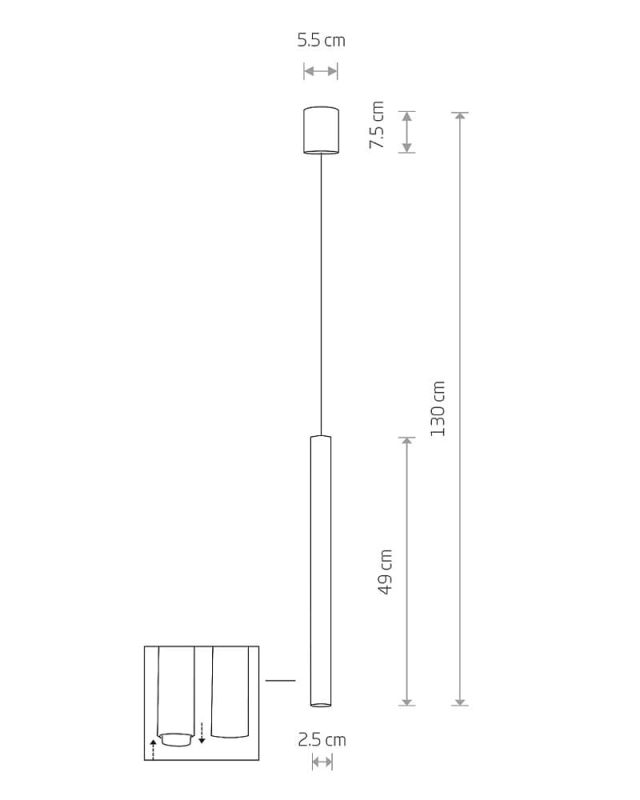 Подвесной светильник Nowodvorski LASER WHITE I