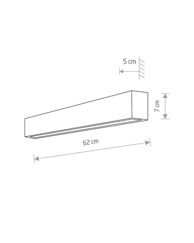 Світильник настінний Nowodvorski WALL LED WHITE S