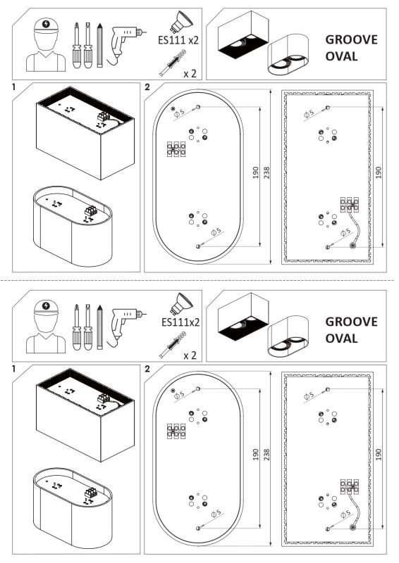 Точечный светильник Nowodvorski GROOVE WHITE