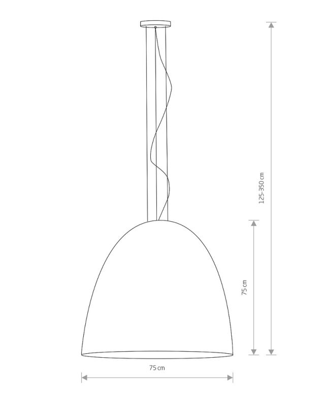 Підвісний світильник Nowodvorski EGG WHITE XL