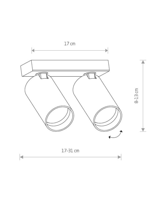 Спот світильник Nowodvorski MONO II SOLID BRASS