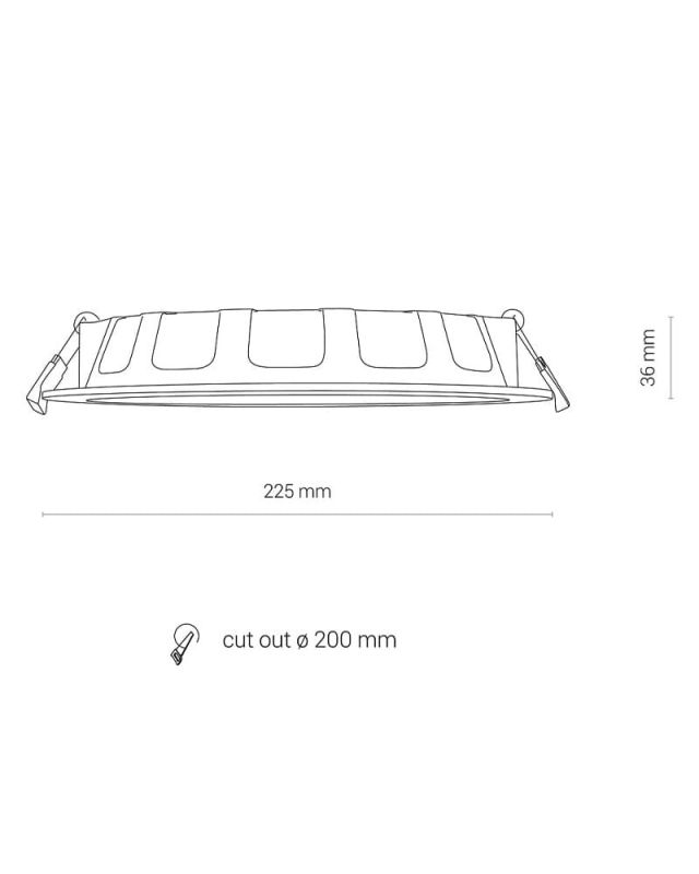 Точковий світильник Nowodvorski CL KOS LED 24W, 4000K WHITE CN