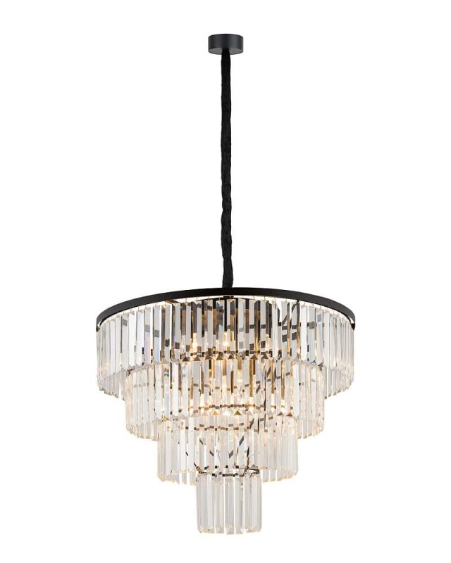 7614 Люстра Nowodvorski CRISTAL BLACK L ZWIS PL