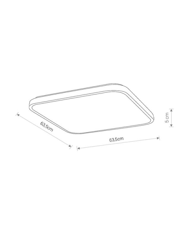 Світильник Nowodvorski Agnes Square led 64w