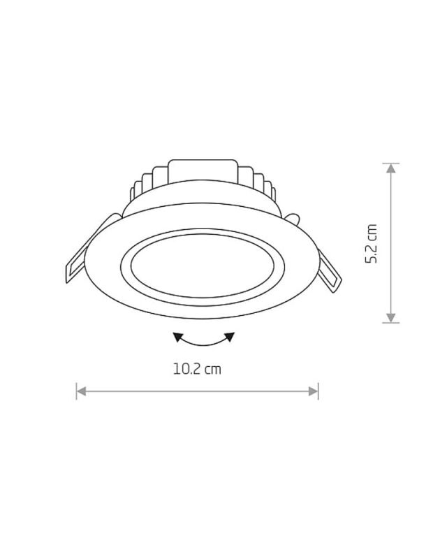 Точковий світильник Nowodvorski EOL LED 5W, 3000K